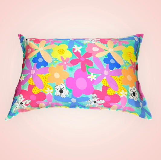 Daisy Dream Silk Pillowcase by Wonderland Designs