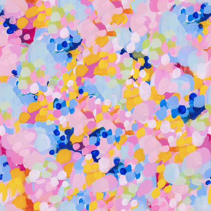 Beach Blossoms Silk Pillowcase by Maggi McDonald