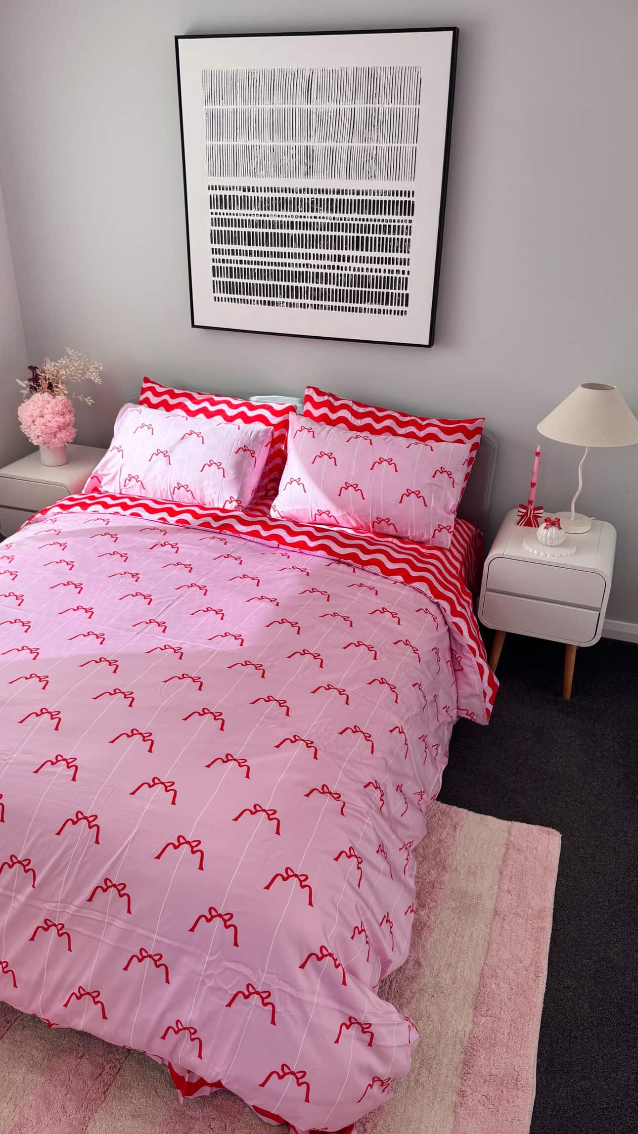 Oh My Bow Quilt Cover Set by Whimsy Kaleidoscope