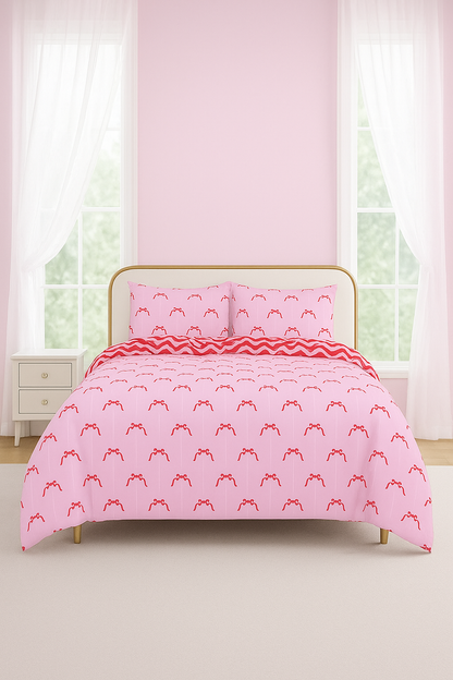 Oh My Bow Quilt Cover Set by Whimsy Kaleidoscope