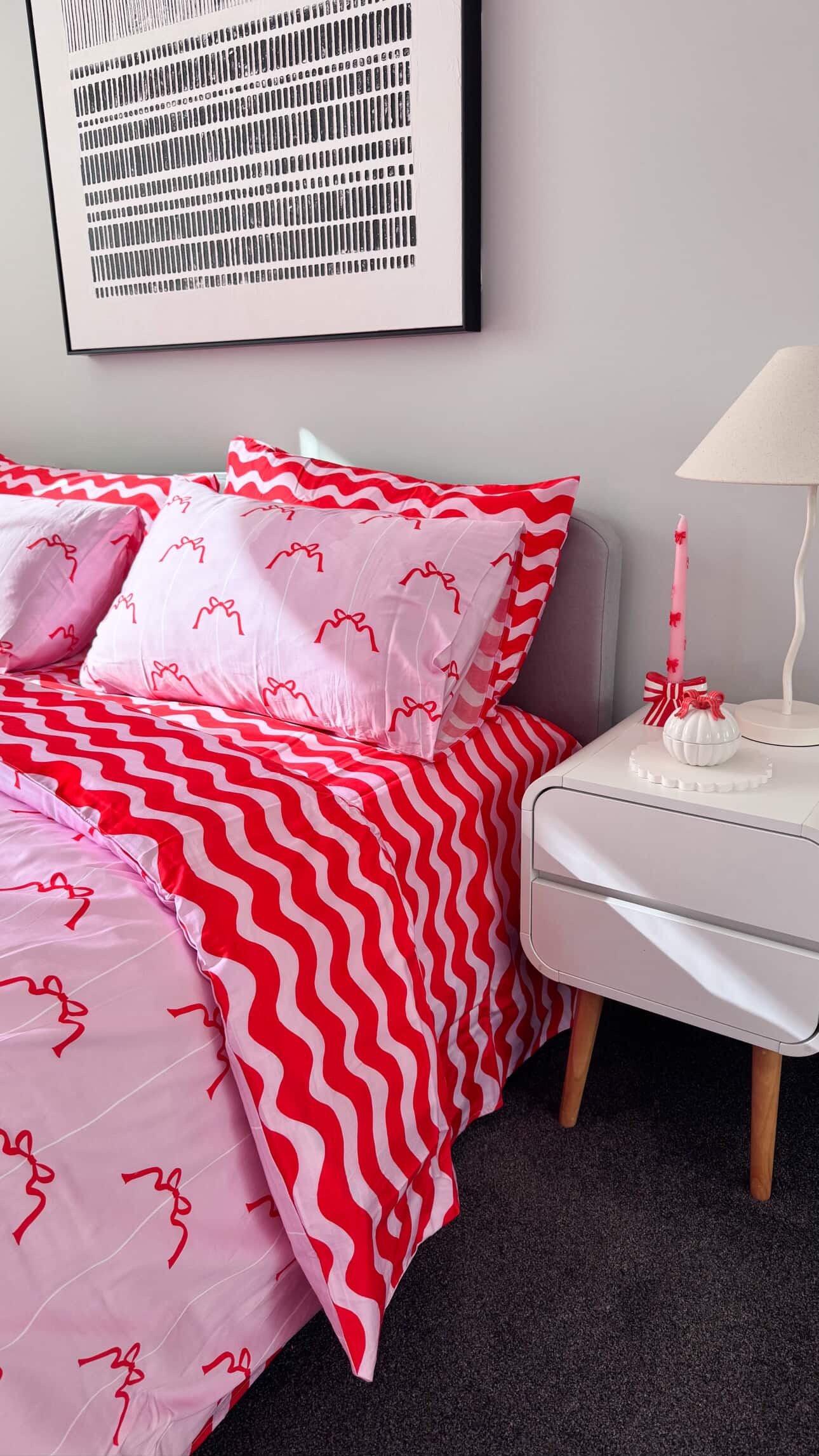 Oh My Bow Quilt Cover Set by Whimsy Kaleidoscope