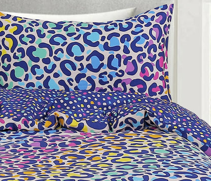 Rainbow Leopard Quilt Cover Set by Suzz in Colour