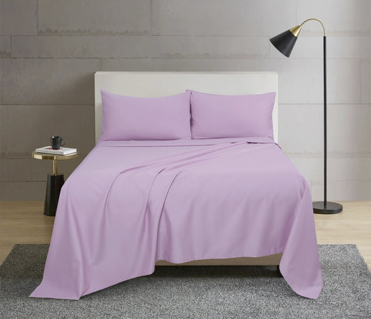 Plain Pale Mauve Complete Sheet Set