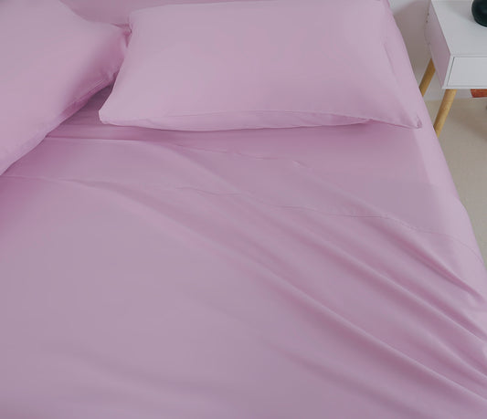 Plain Pale Mauve Complete Sheet Set